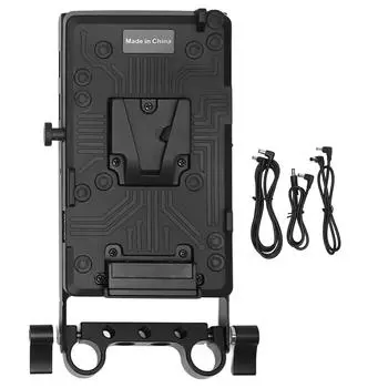 Адаптер для батарейного блока V-образной фиксации с выходом D TAP. Батарейный блок V-образной фиксации для BMPCC 4K.