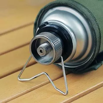 Адаптер для бутана с кронштейном для использования вне помещений, длинный адаптер для газового баллона, держатель для конверсии походной плиты, аксессуары для походной плиты 1pc