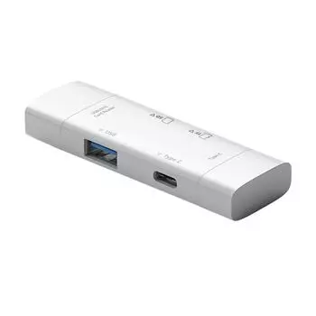 Адаптер для чтения карт памяти LF# SD/TF Полезный кардридер Type-C/USB/Micro USB для ноутбука чёрный