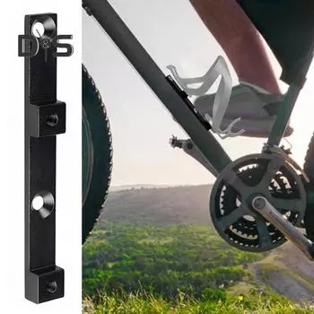 Адаптер для держателя бутылки с водой для велосипеда с винтами-гаечными ключами, регулируемый легкий алюминиевый сплав, держатель для бутылки с водой для горного шоссейного велосипеда, крепление на основание велосипеда чёрный