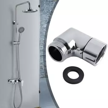 Адаптер для душевого шланга, угловой адаптер для душевой лейки на 90 градусов