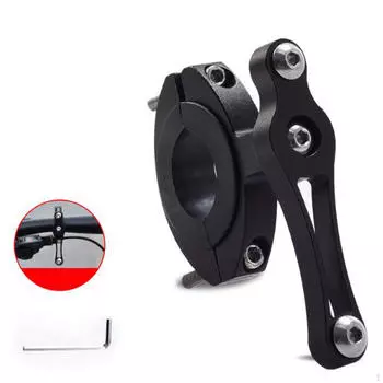 Адаптер для флягодержателя велосипеда, держатель велосипеда, зажим для крепления на руль для шоссейных велосипедов, горных велосипедов чёрный