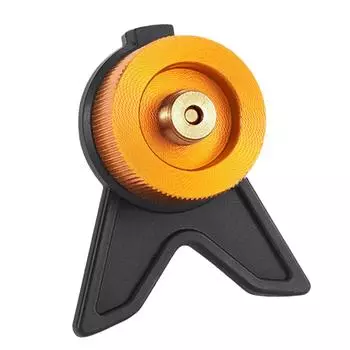 Адаптер для газового баллона с фиксированным кронштейном, переходник для кемпинговой газовой плиты, самоблокирующаяся переходная головка для газового баллона жёлтый