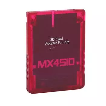 Адаптер для карты памяти Прозрачный Plug and Play Профессиональная игровая консоль Устройство чтения карт памяти для PS2 красный