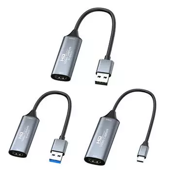Адаптер для карты видео-аудио захвата HDMI-USB 2.0/USB 3.0/Type-C, устройство записи экрана USB2.0