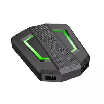 Адаптер для клавиатуры и мыши HXSJ P6, портативный конвертер для мышей, замена для N-Switch PS4 PS3 XBox Black