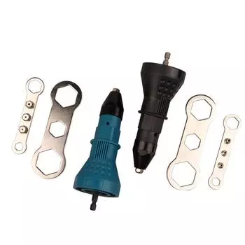 Адаптер для клепального сверла Адаптер для преобразования электрической заклепки Аккумуляторный адаптер для заклепок синий