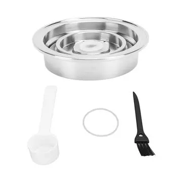 Адаптер для кофейных капсул из нержавеющей стали, многоразовый, удобный в использовании, держатель для конвертера большого и маленького размера L