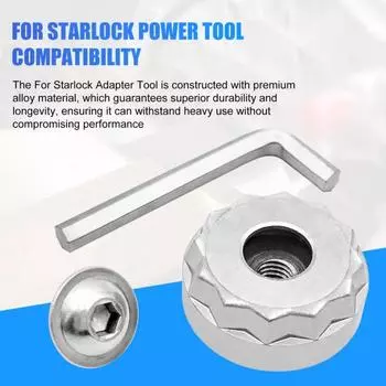 Адаптер для колеблющегося пильного полотна, комплект из углеродистой стали с шестигранным ключом, простая установка, комплект адаптеров для колеблющегося пильного полотна серебряный