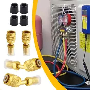 Адаптер для кондиционера Эффективные фитинги для адаптера R410A Фитинги для быстрого подключения кондиционера Легко устанавливаемый адаптер для шланга хладагента HVAC