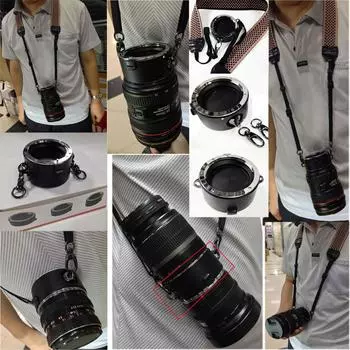 Адаптер для крепления объектива Lens Flipper Dual Lens для камер Canon EF To RF Easy Switch, долговечный металлический держатель