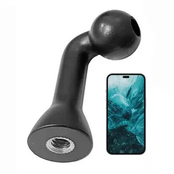 Адаптер для крепления шара 1/4 дюйма на 17 мм для штатива, держателя для селфи, телефона, планшета, магнитного поворотного болтового соединения
