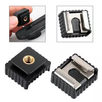 Адаптер для крепления вспышки SC6 «горячий башмак» Адаптер для крепления вспышки «холодный горячий башмак» 1/4-дюймовый винт для студийного штатива Speedlite SC-6