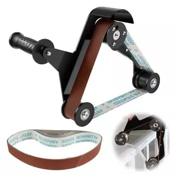 Адаптер для ленточной шлифовальной машины для угловой шлифовальной машины M10, насадка для шлифования труб с имперской резьбой 5/8-11 дюймов, шлифовальные ленты для удаления ржавчины