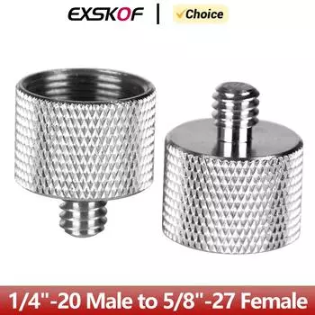 Адаптер для микрофонной стойки, микрофонный винт 1/4 , мужской на 5/8 , женский, микрофонный винт, адаптер для камеры, монитора, микрофонной стойки