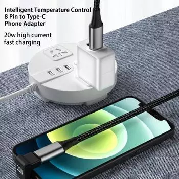 Адаптер для мобильного телефона, степень 180 и угловой дизайн, штепсельная вилка, высокая скорость воспроизведения, U-образная форма, 20 Вт, 8 C