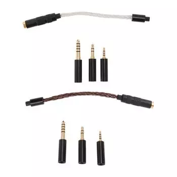 Адаптер для наушников с гнездом 4,4 мм на штекер 2,5 мм, 3,5 мм, 4,4 мм, стерео адаптер для наушников для NW ZX300 Bronze