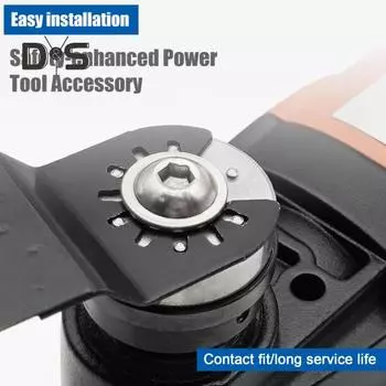 Адаптер для осциллирующего пильного полотна, комплект из углеродистой стали с шестигранным ключом, простая установка, комплект адаптеров для осциллирующего пильного полотна для Starlock Power серебряный