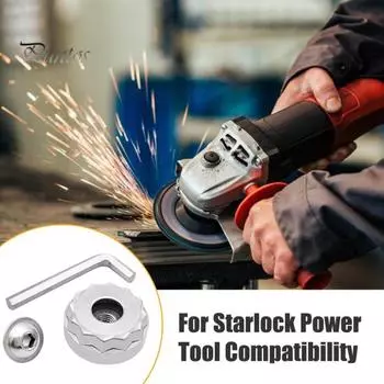 Адаптер для осциллирующего пильного полотна, комплект из углеродистой стали с шестигранным ключом, простая установка, комплект адаптеров для осциллирующего пильного полотна для Starlock Power серебряный