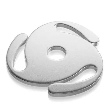 Адаптер для пластинок 45 об/мин, прочный алюминиевый сплав, высокая устойчивость, 7-дюймовый адаптер для пластинок 45 об/мин серебряный