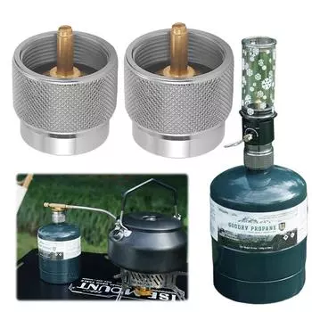 Адаптер для походной плиты, долговечная головка для газовой горелки, адаптер для газовой плиты из алюминиевого сплава, конвертер, походное снаряжение 1 Pcs