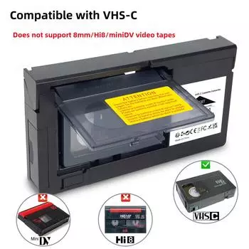 Адаптер для преобразования кассет VHS в VHSC (MiniDV/Hi8 не поддерживается) VHSC, VHSC, Switch/Distributor,
