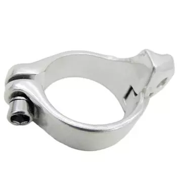 Адаптер для припаивания зажима переднего переключателя передач для горного велосипеда серебряный