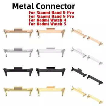 Адаптер для ремешка для Xiaomi Mi Band 8 Pro/9 Pro Watchband Quick Adapter Connector для Redmi Watch 5 4 специальных ремешка из металла 20mm серебряный