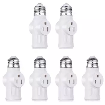 Адаптер для розетки 2 шт., простая установка лампочки на 2/3 штырьковый адаптер для розетки