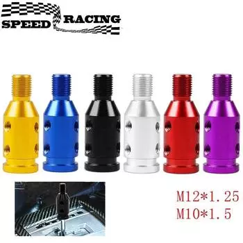 Адаптер для ручки переключения передач автомобиля, универсальный адаптер для ручки переключения передач из алюминиевого сплава для ручных переключателей без резьбы M12x1,25 M10x1,5