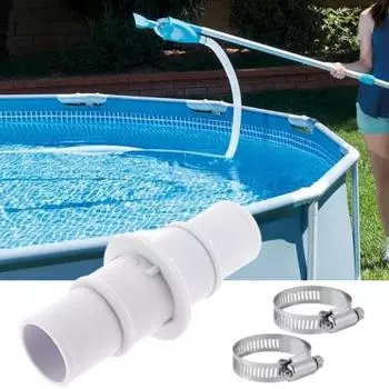 Адаптер для шланга для бассейна 1-1/2 или 1-1/4 Адаптер для шланга для пылесоса для бассейна Прочное уплотнение Легко устанавливаемое соединение для шланга для насоса для чистки бассейна A