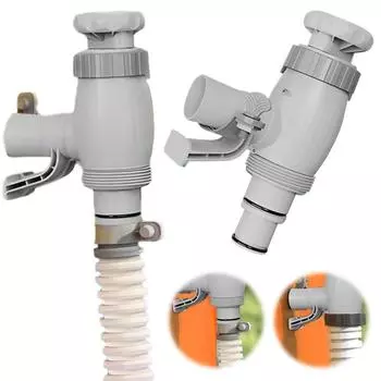 Адаптер для шланга надземного бассейна Плунжерный клапан Plus с двухпозиционным клапаном Плунжерный клапан Держатель трубы Запасные части для бассейна