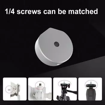 Адаптер для штатива Yousheng, простой в установке, универсальный совместимый кронштейн, труба, адаптер для винтов 1/4 для аксессуаров Starlink Mini серебряный
