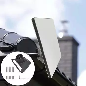 Адаптер для спутниковой трубы Yousheng Аксессуары для крепления на столбе Прочные и простые в установке соединители для крепления на крыше для труб на столбе Крепление на крыше для Starlink Gen 3 серый