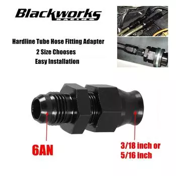 Адаптер для топливной магистрали Hardline, прямой, 6AN AN6, штекер на 3/8 дюйма, 6AN AN6, штекер на 5/16 дюйма, компрессионный адаптер для шланга