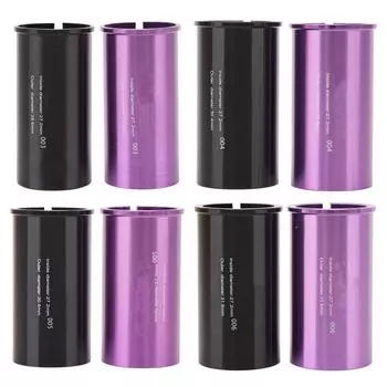 Адаптер для трубы подседельного штыря, алюминиевый сплав, обработанный на станке с ЧПУ, циклическая текстура, редукционная втулка подседельного штыря 27.2-28.6mm