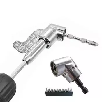 Адаптер для углового ключа 105 градусов, универсальная, простая в установке, насадка для угловой дрели, многофункциональная бита для гибки отвертки B