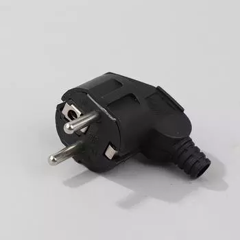 Адаптер для вилки ЕС 16A Male сменные розетки Rewireable Schuko Electeical Socket чёрный