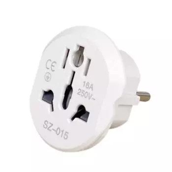 Адаптер для вилки ЕС AU UK US to EU Euro Plug Adapter Converter Европейский дорожный адаптер Australia USA CN to EU Electric Socket Outlet 1PCS