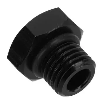 Адаптер для заглушки Block Off Plug, универсальный, шестигранный, стальной, 4000 фунтов на квадратный дюйм, черный для автомобиля AN10