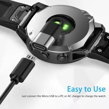 Адаптер для зарядного устройства AU Micro USB Female для Fenix 7/7S/7X/6/6S/6X (серый)