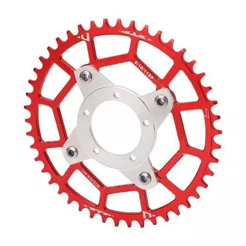 Адаптер для зубчатой передачи мотоцикла, высокая твердость, точный адаптер звездочки 46T 104BCD для Bafang BBS01 BBS02 красный