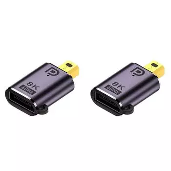Адаптер DP1.4 к мини-адаптеру 8K 60 Гц с индикаторными лампочками для ПК (В)