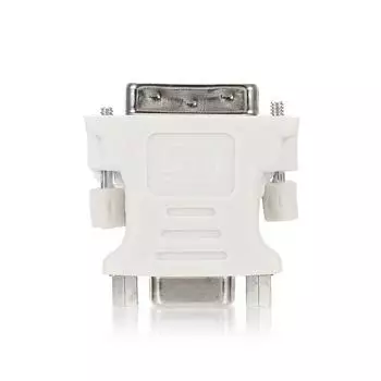 Адаптер DVI к VGA DVI (24 + 1) Переходник «папа» на VGA «мама» для настольного компьютера, ноутбука белый