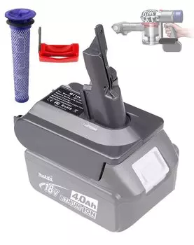 Адаптер Dyson V7 для литиевой батареи Makita 18 В, совместимый с Dyson V7 SV11, совместимый с Dyson V7 Motorhead, автомобильный лодочный адаптер 21,6 В, Fluffy, V7 Pro, V7