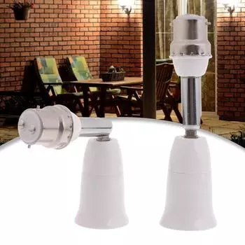 Адаптер E27 - B22, патрон для люстры, патрон для лампы, удлинитель для лампы E27 - B22, конвертер, цоколь для лампы