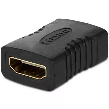 Адаптер HDMI 19-контактный женский на HDMI 19-контактный женский чёрный