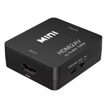 Адаптер HDMI к AV RCA Конвертер HDMI MINI Box RCA AV CVSB LR Видео Композитный преобразователь AV-скалера для ПК HDTV-проектор