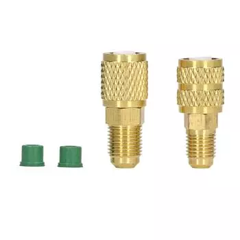 Адаптер хладагента R22 M1/4SAE X F5/16SAE R410 M5/16SAE X F1/4SAE Медный поворотный адаптер