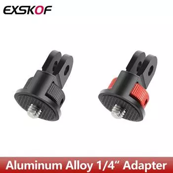 Адаптер из алюминиевого сплава 1/4 для мини-штатива GoPro Hero 13 12 11 10 9 SJCAM Insta360 X4 X3 X2 DJI Osmo Action 5 4 3 Camera